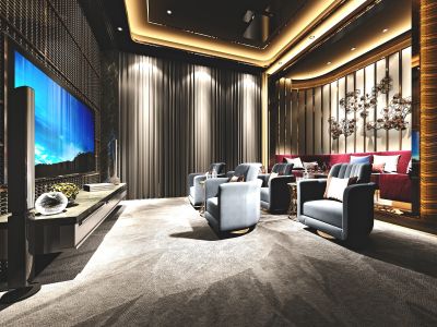 Elegant Media Room